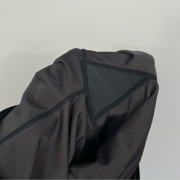 Sweaty Betty Velvet High Waisted Rise Leggings Side Stipe Velour Pants Black S - Picture 12 of 16